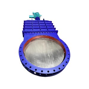 DN2000工業廢水處理電動刀閘閥排矸、排渣