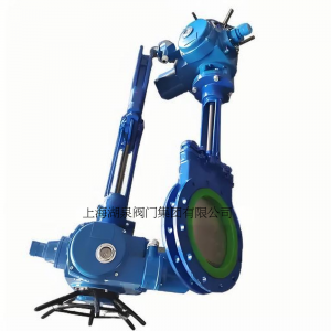 電動刀閘閥PZ973-16 DN350，DN400排渣、處理顆